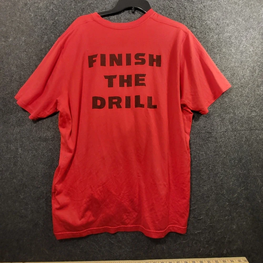 Nike Georgia Bulldogs Football T Shirt Mens Large Red UGA Dawgs Dri-FIT Tee